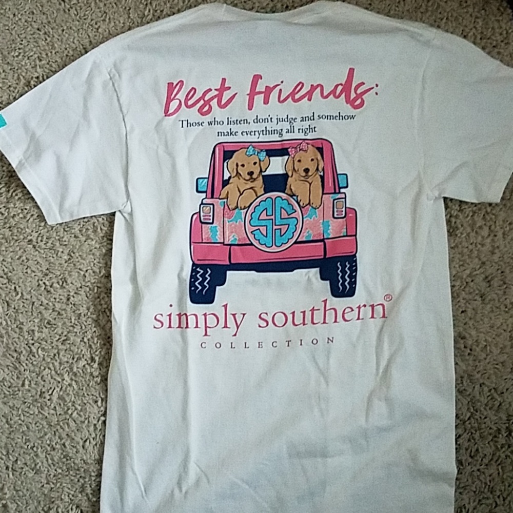 Simply Southern Best Friends Dog Jeep tshirt